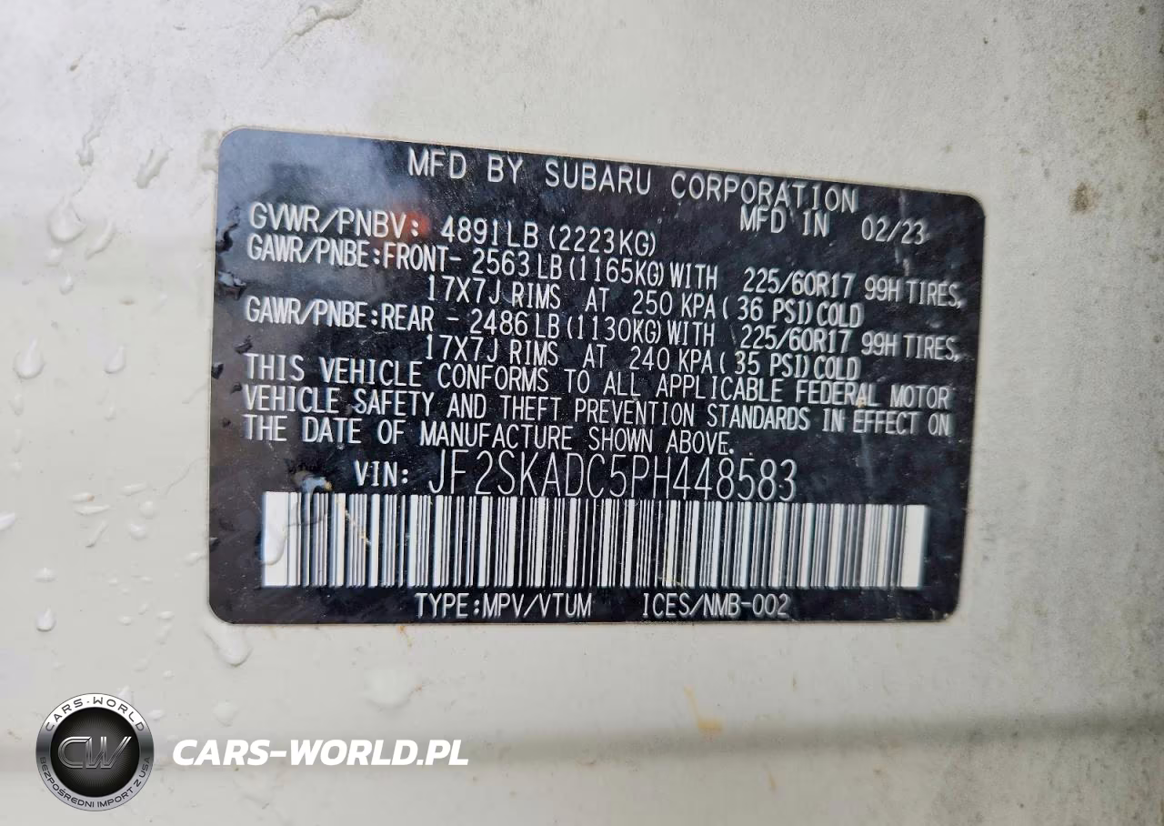 2023 Subaru Forester Premium VIN:JF2SKADC5PH448583 - 12