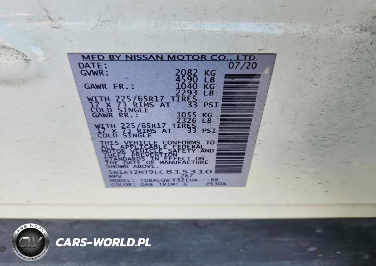 2020 Nissan Rogue Sv VIN:5N1AT2MT9LC815310 - 13