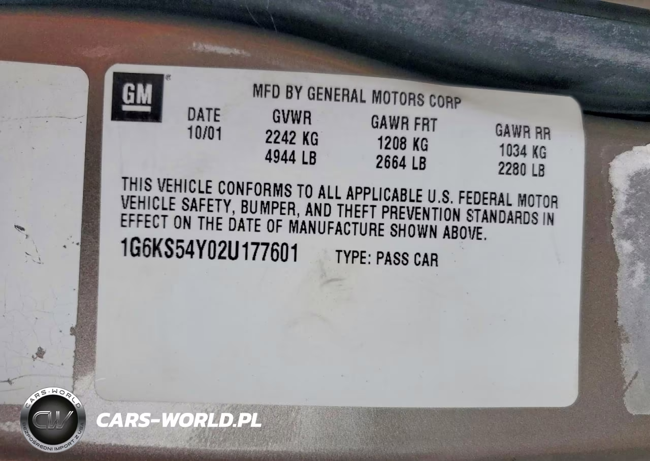 2002 Cadillac Seville Sls VIN:1G6KS54Y02U177601 - 12