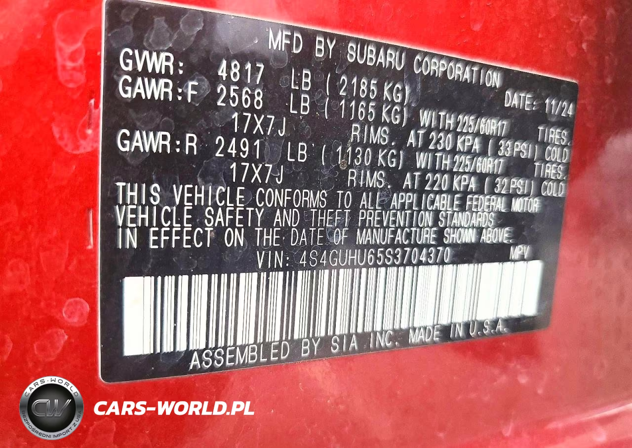 2025 Subaru Crosstrek Wilderness VIN:4S4GUHU65S3704370 - 13