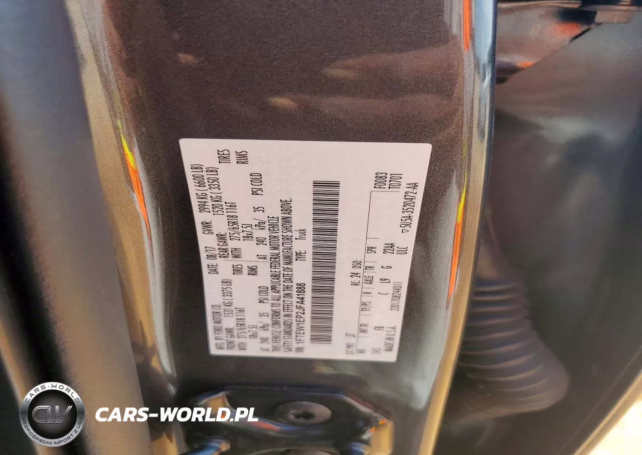 2018 Ford F150 Supercrew VIN:1FTEW1EP2JFA41888 - 12
