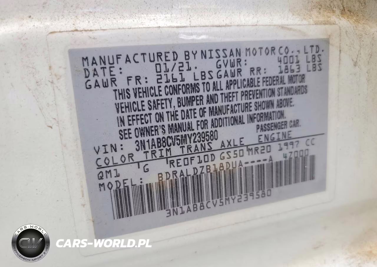 2021 Nissan Sentra Sv VIN:3N1AB8CV5MY239580 - 13