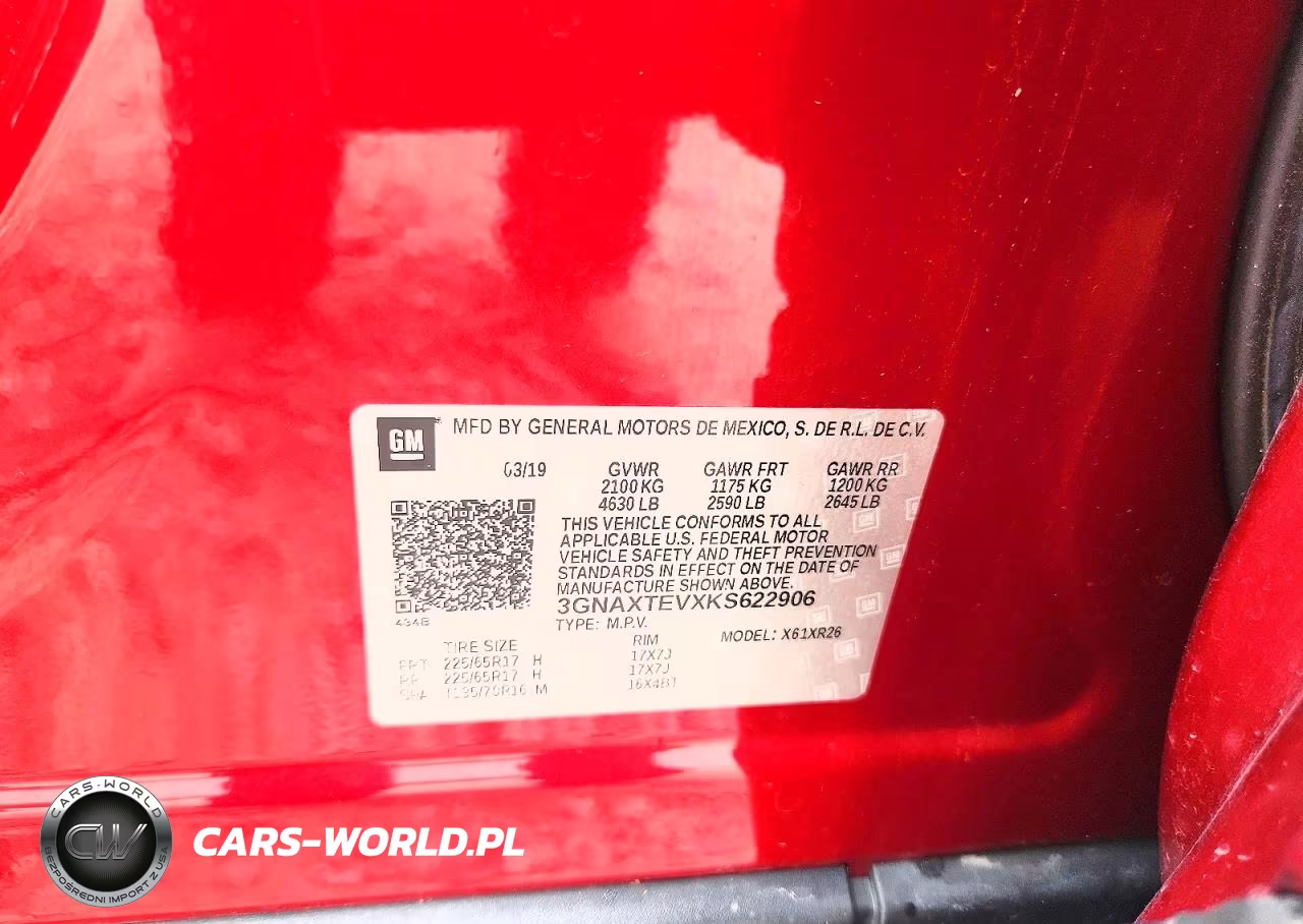 2019 Chevrolet Equinox Lt VIN:3GNAXTEVXKS622906 - 12