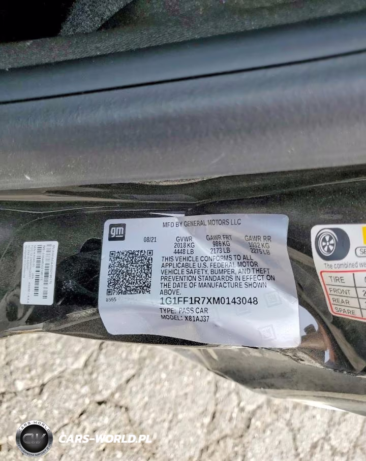 2021 Chevrolet Camaro Lz VIN:1G1FF1R7XM0143048 - 13
