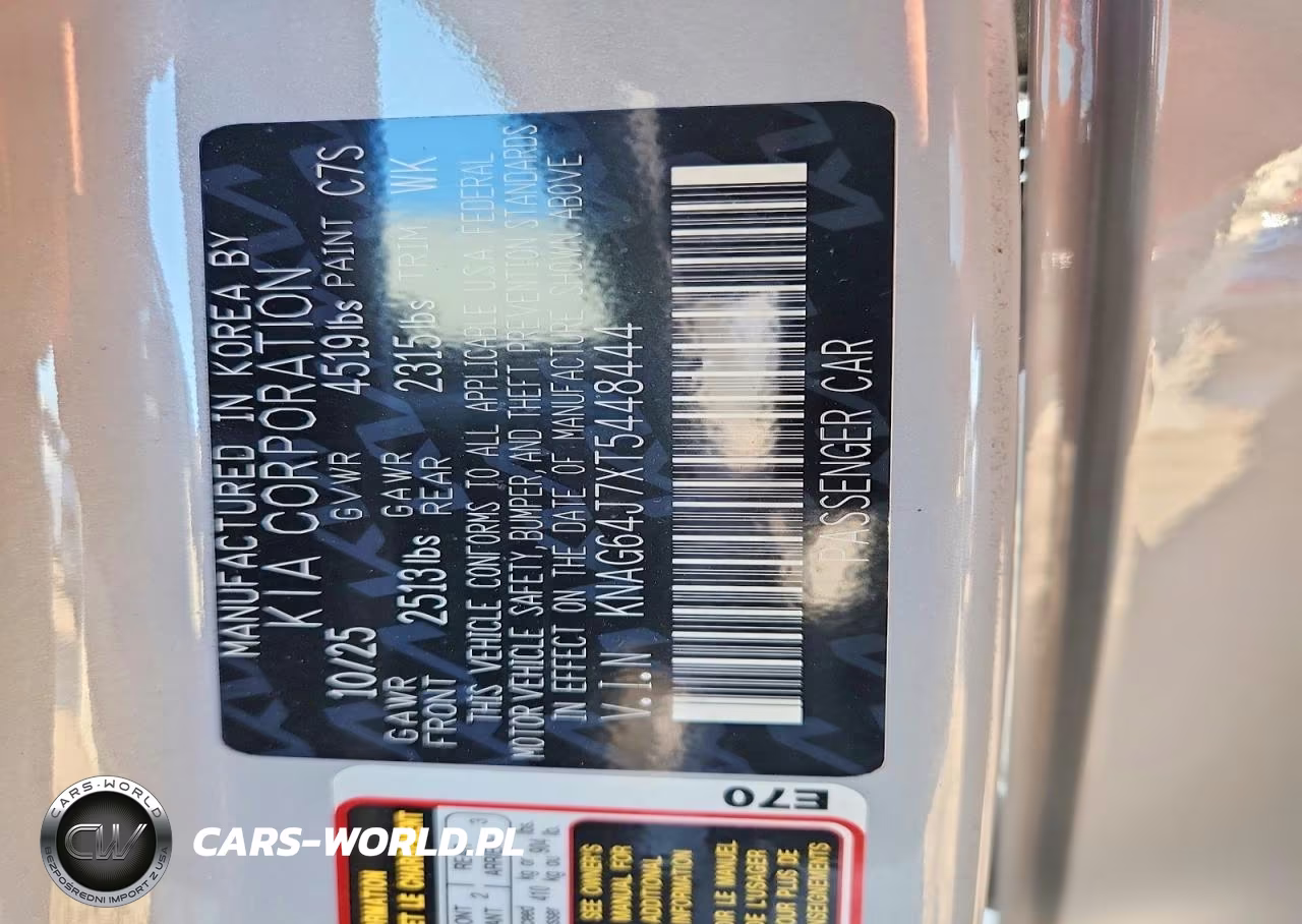 2026 Kia K5 Gt Line VIN:KNAG64J7XT5448444 - 12