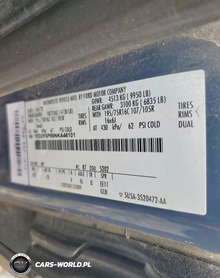 2022 Ford Transit Delivery Truck VIN:1FDDF6P86NKA46101 - 13