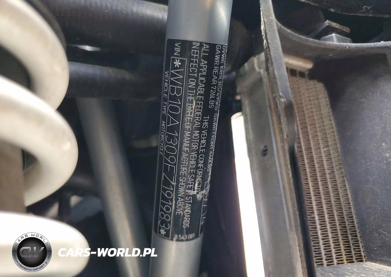 2015 BMW R1200 Rt VIN:WB10A1309FZ191983 - 9