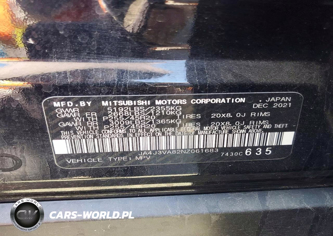 2022 Mitsubishi Outlander Sel VIN:JA4J3VA82NZ061683 - 13