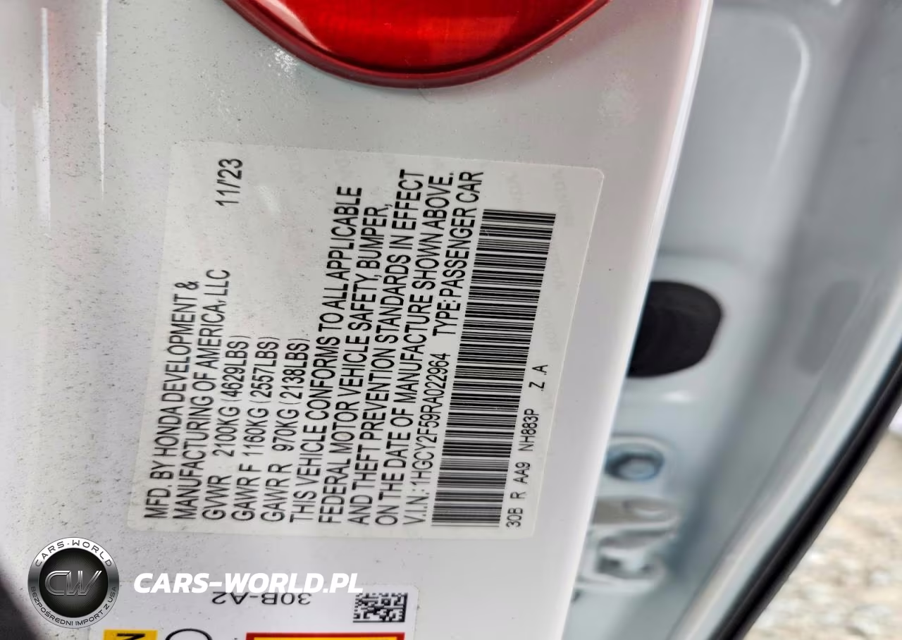 2024 Honda Accord Hybrid Sport VIN:1HGCY2F59RA022964 - 12