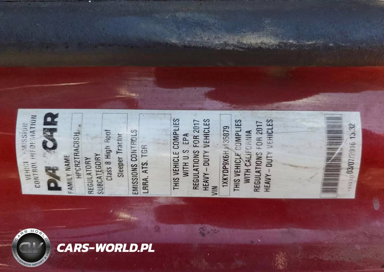 2017 Kenworth Construction T680 VIN:1XKYDP9X6HJ135879 - 12