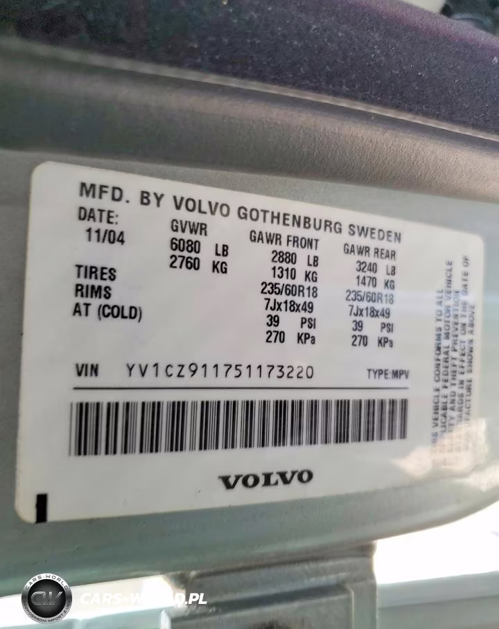 2005 Volvo Xc90 T6 VIN:YV1CZ911751173220 - 12
