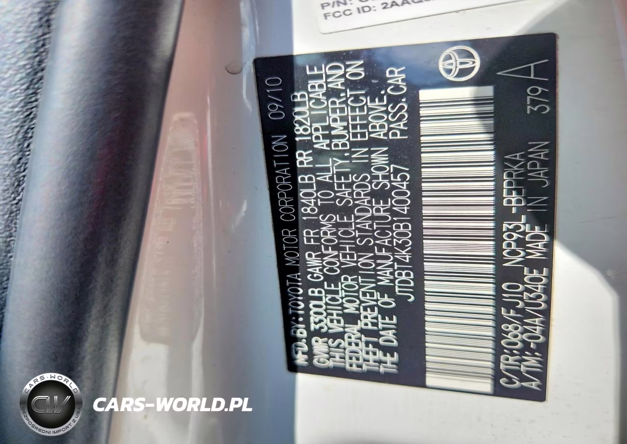 2011 Toyota Yaris Base VIN:JTDBT4K30B1400457 - 13