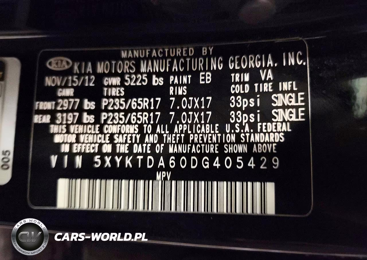 2013 Kia Sorento Lx VIN:5XYKTDA60DG405429 - 14