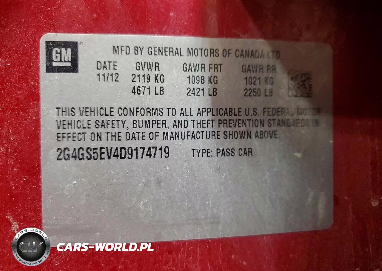 2013 Buick Regal Premium VIN:2G4GS5EV4D9174719 - 13