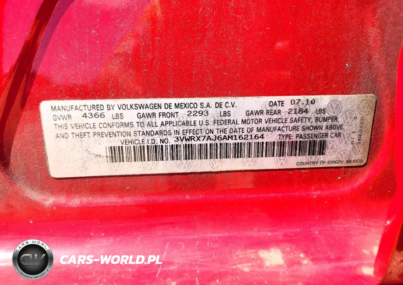 2010 Volkswagen Jetta Se VIN:3VWRX7AJ6AM162164 - 12