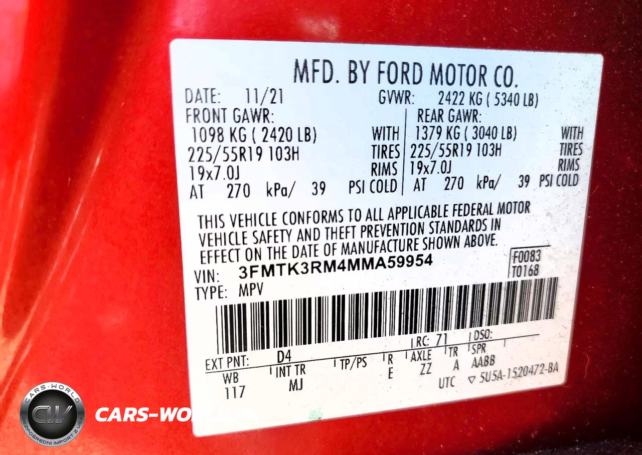 2021 Ford Mustang Mach-E Premium VIN:3FMTK3RM4MMA59954 - 13