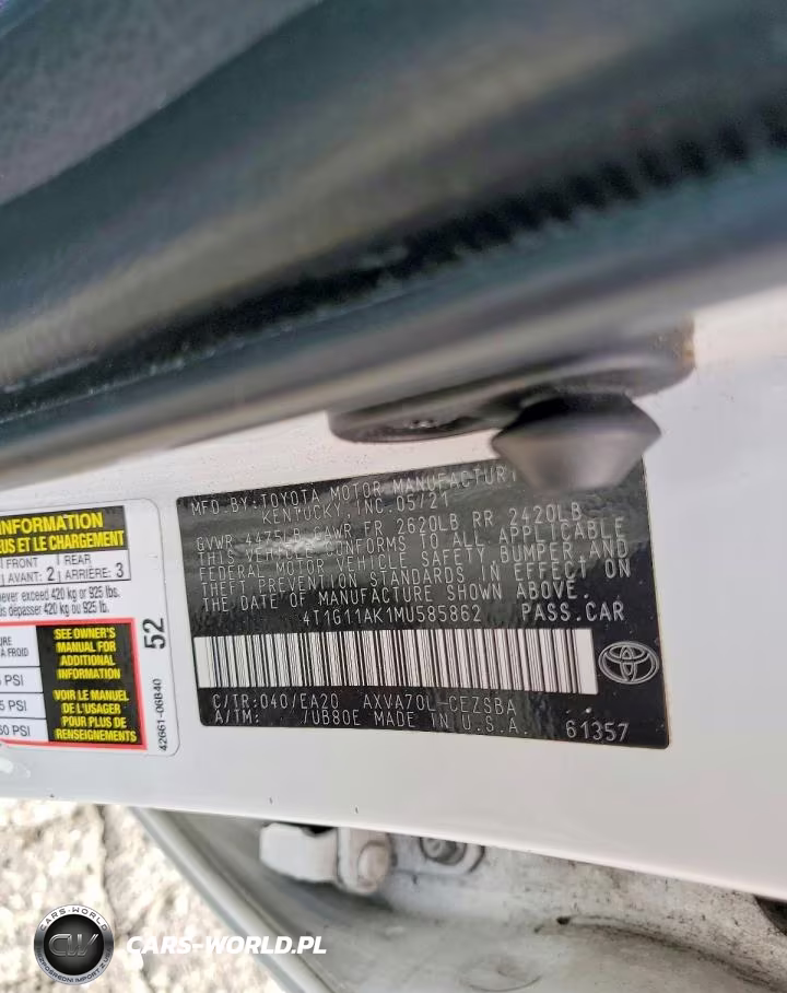 2021 Toyota Camry Se VIN:4T1G11AK1MU585862 - 13
