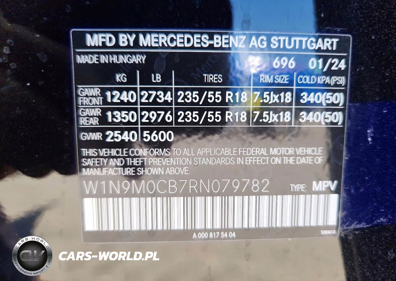 2024 Mercedes-Benz Eqb 250+ VIN:W1N9M0CB7RN079782 - 13