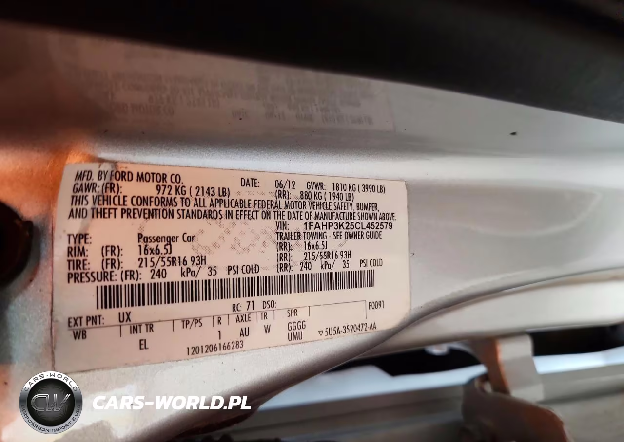 2012 Ford Focus Se VIN:1FAHP3K25CL452579 - 12