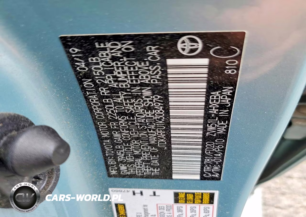 2019 Toyota Prius Le VIN:JTDKARFU1K3084979 - 13