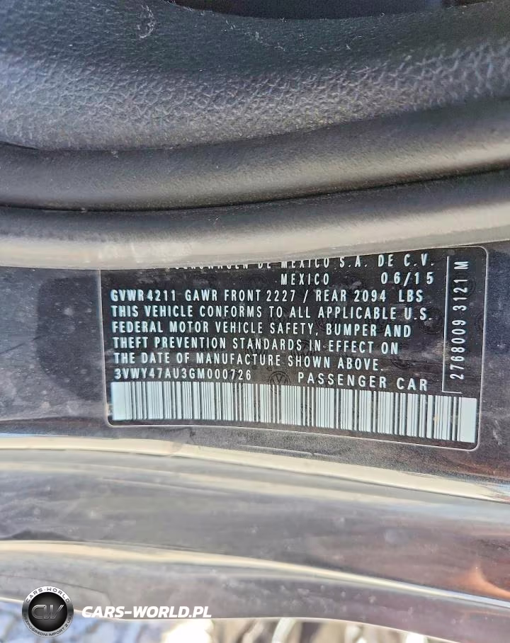 2016 Volkswagen Gti S-Se VIN:3VWY47AU3GM000726 - 12