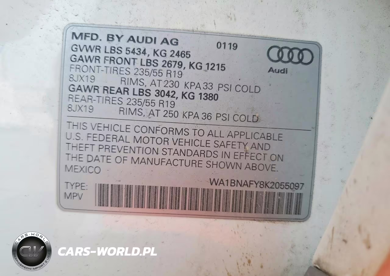 2019 Audi Q5 Premium Plus VIN:WA1BNAFY8K2055097 - 13