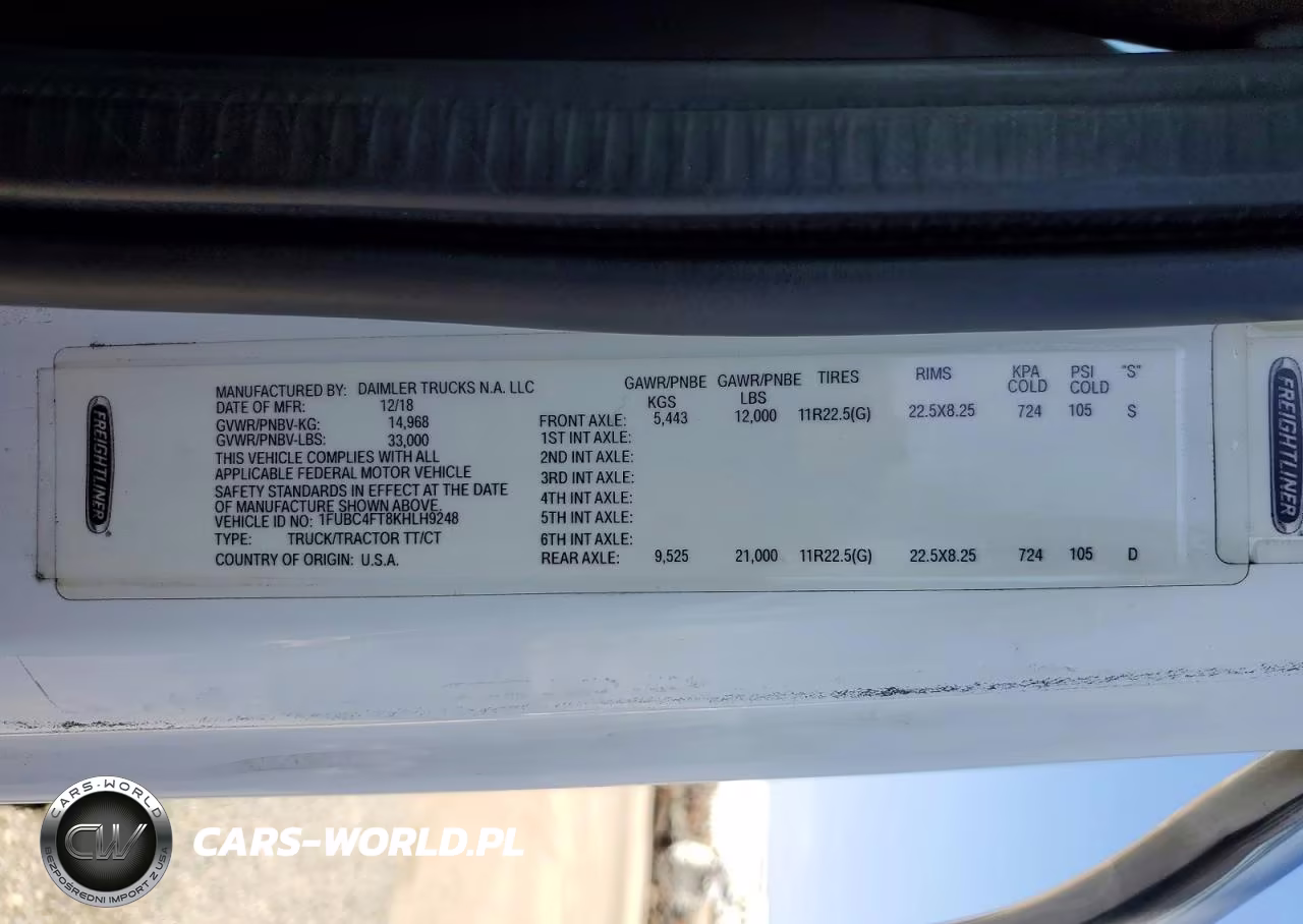 2019 Freightliner M2 112 Med Lng 4X2 S-A Day Cab VIN:1FUBC4FT8KHLH9248 - 11