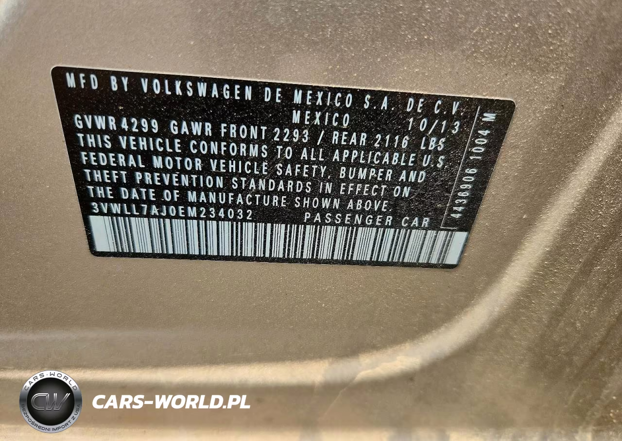 2014 Volkswagen Jetta Tdi VIN:3VWLL7AJ0EM234032 - 12