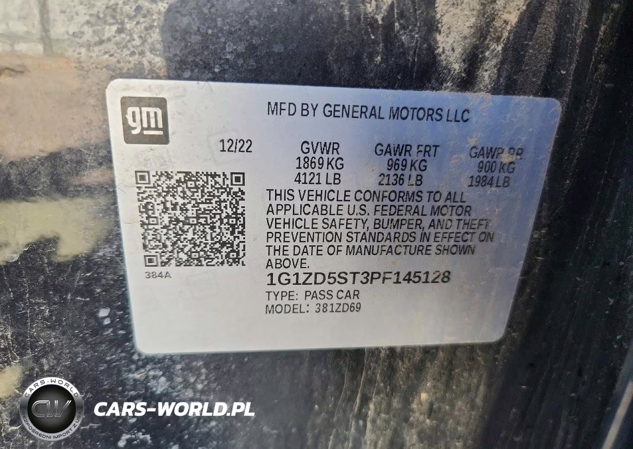 2023 Chevrolet Malibu Lt VIN:1G1ZD5ST3PF145128 - 12