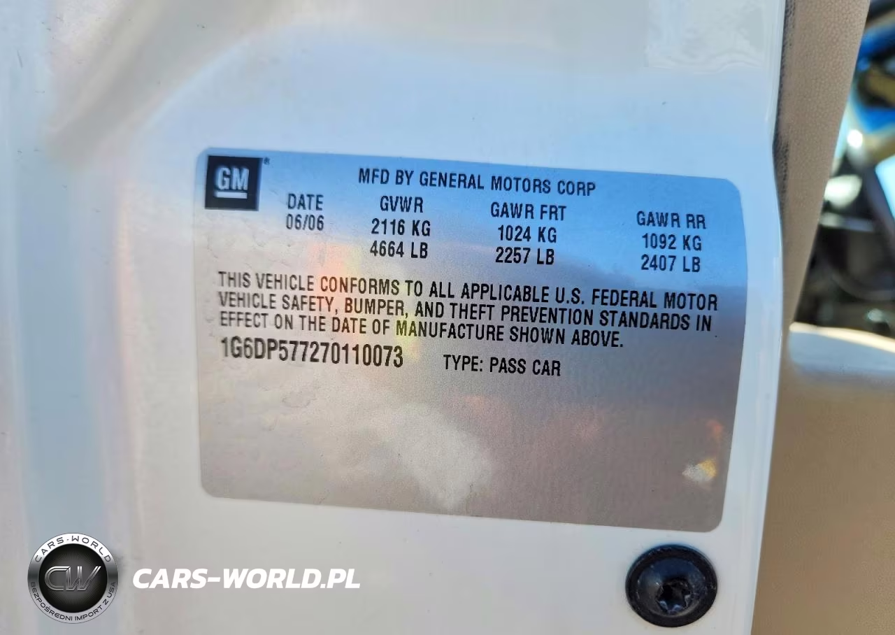 2007 Cadillac Cts Hi Feature V6 VIN:1G6DP577270110073 - 12