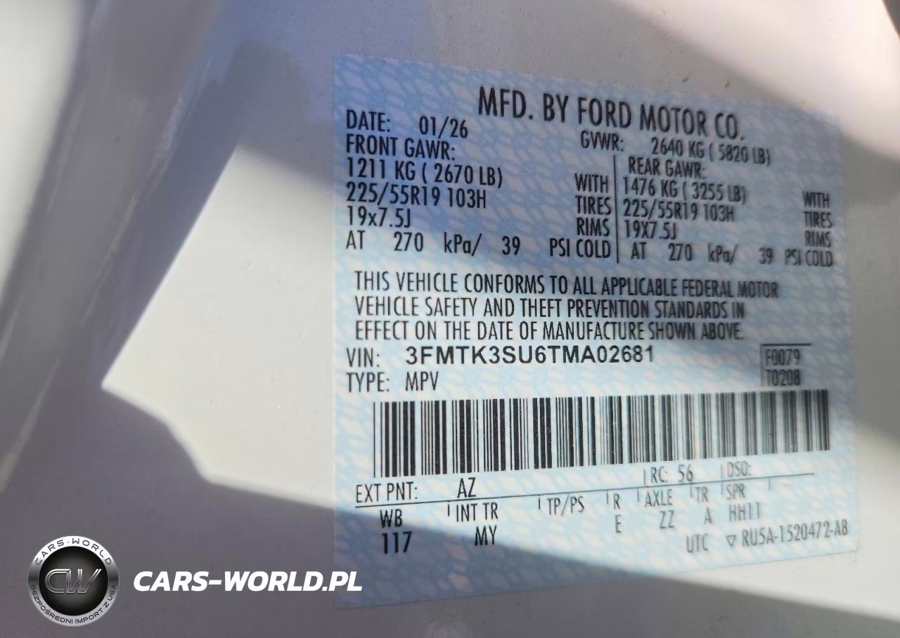 2026 Ford Mustang Mach-E Premium VIN:3FMTK3SU6TMA02681 - 13