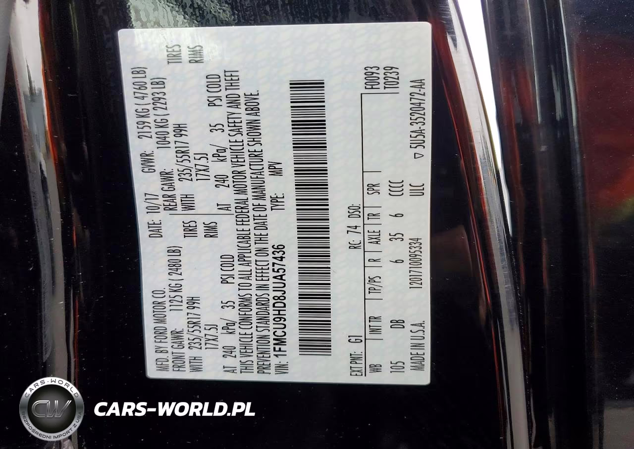 2018 Ford Escape Sel VIN:1FMCU9HD8JUA57436 - 12