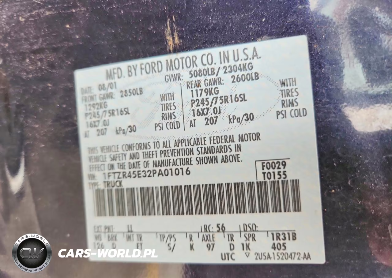 2002 Ford Ranger Super Cab VIN:1FTZR45E32PA01016 - 13