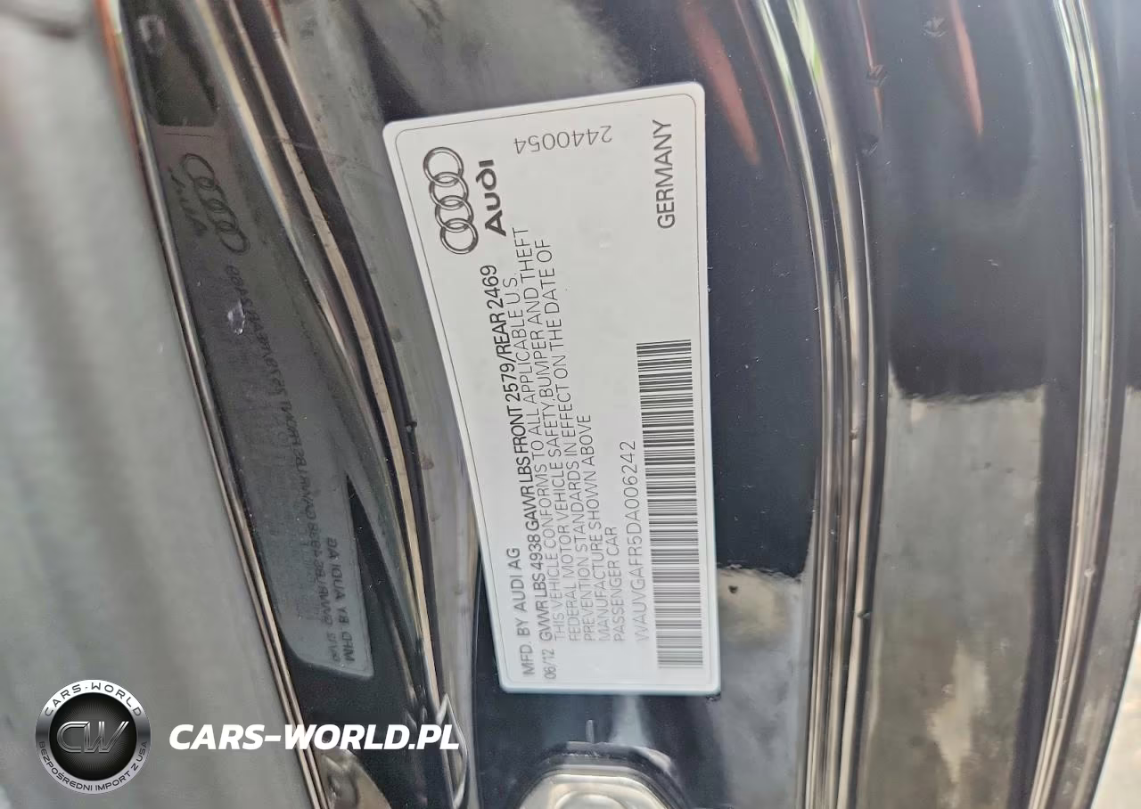 2013 Audi S5 Prestige VIN:WAUVGAFR5DA006242 - 12