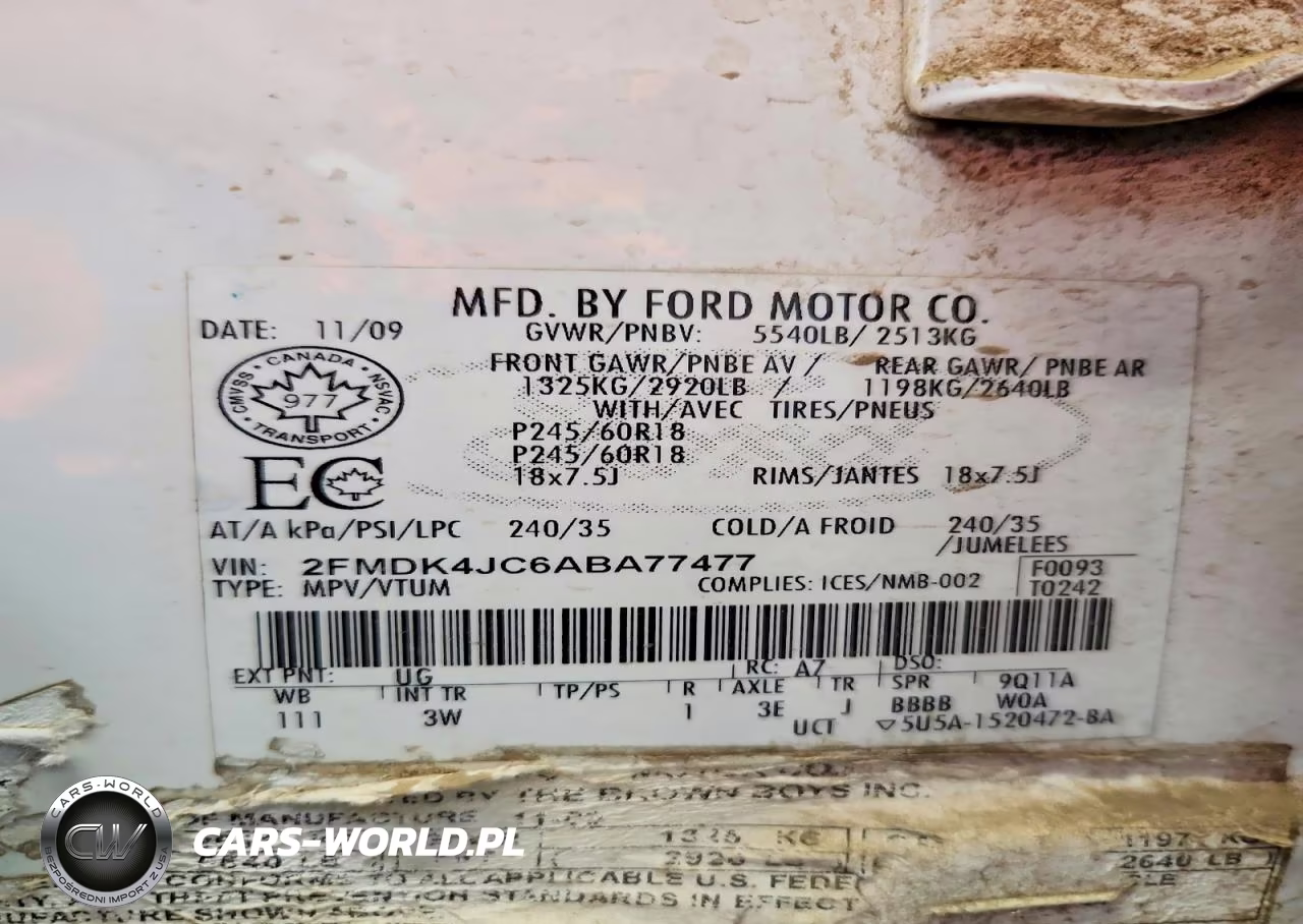 2010 Ford Edge Sel VIN:2FMDK4JC6ABA77477 - 12