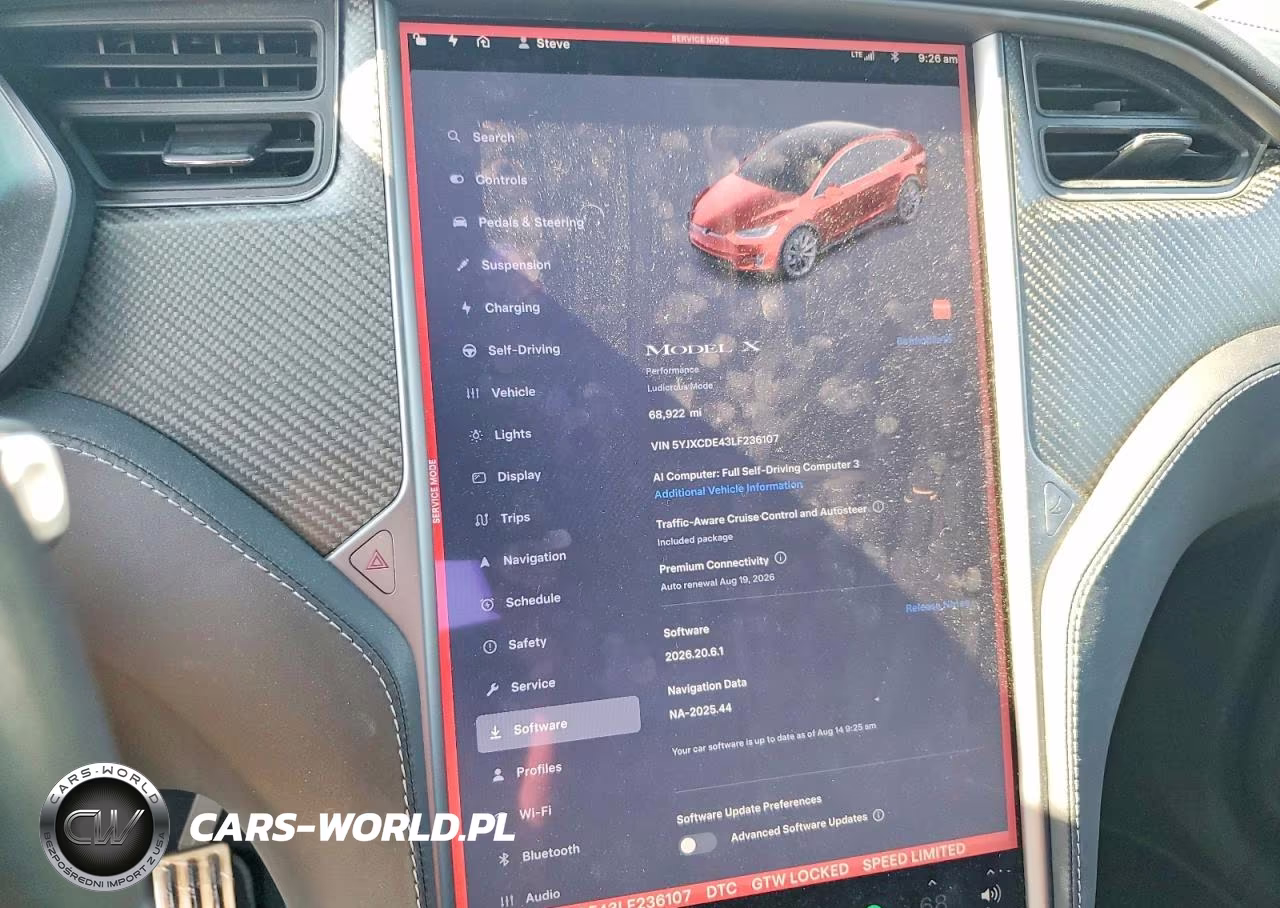2020 Tesla Model X VIN:5YJXCDE43LF236107 - 9