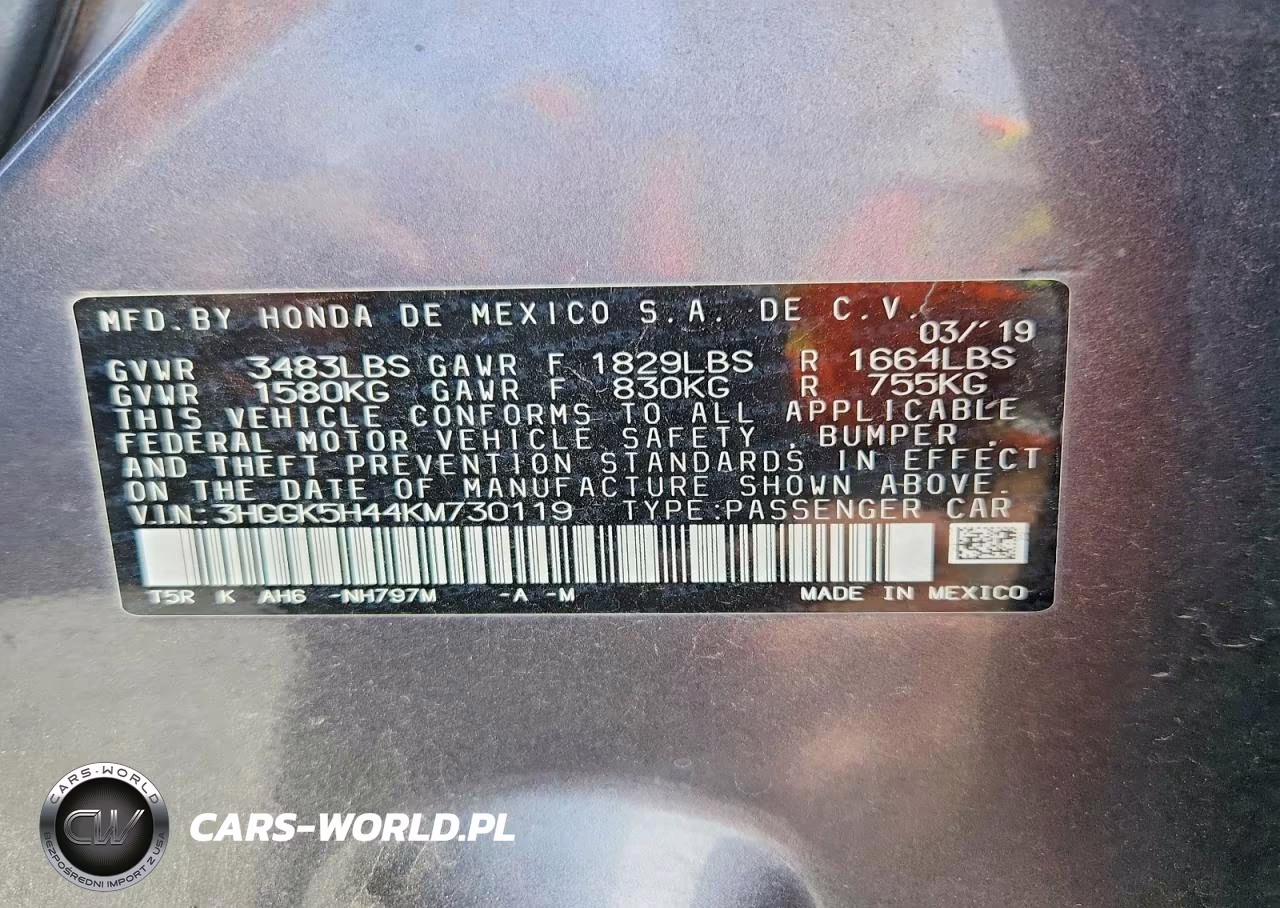 2019 Honda Fit Lx VIN:3HGGK5H44KM730119 - 13