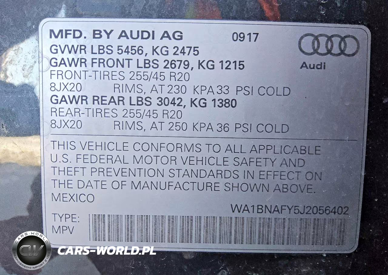 2018 Audi Q5 Premium Plus VIN:WA1BNAFY5J2056402 - 13