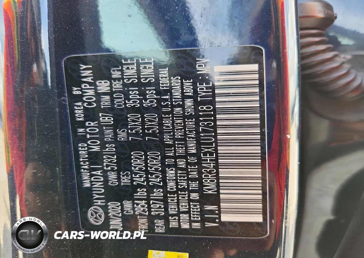 2020 Hyundai Palisade Sel VIN:KM8R34HEXLU173118 - 14
