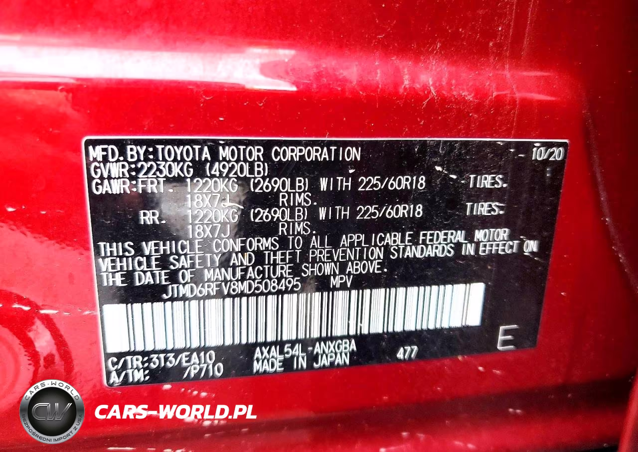 2021 Toyota Rav4 Limited VIN:JTMD6RFV8MD508495 - 13