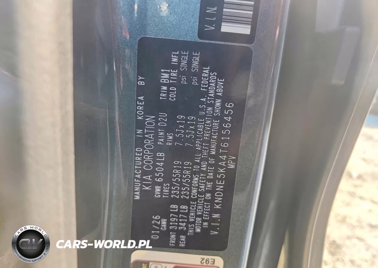 2026 Kia Carnival Hybrid Sx VIN:KNDNE5KA4T6156456 - 13