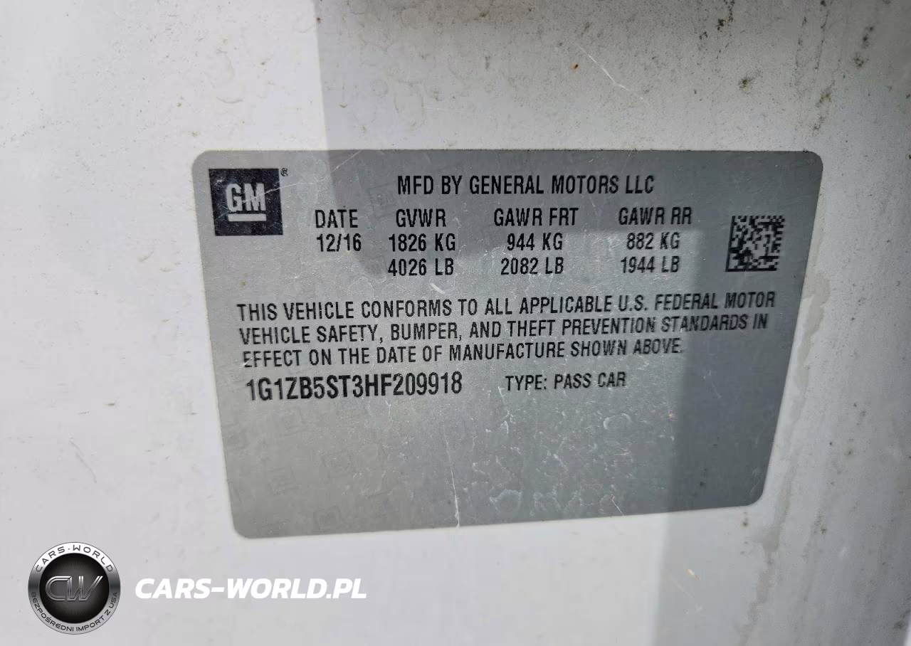 2017 Chevrolet Malibu Ls VIN:1G1ZB5ST3HF209918 - 12