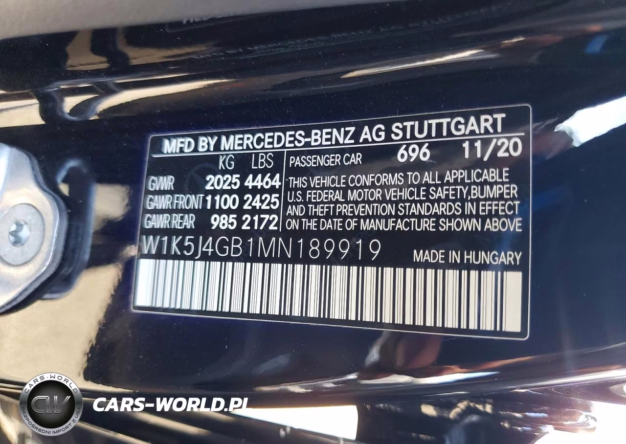 2021 Mercedes-Benz Cla 250 VIN:W1K5J4GB1MN189919 - 12