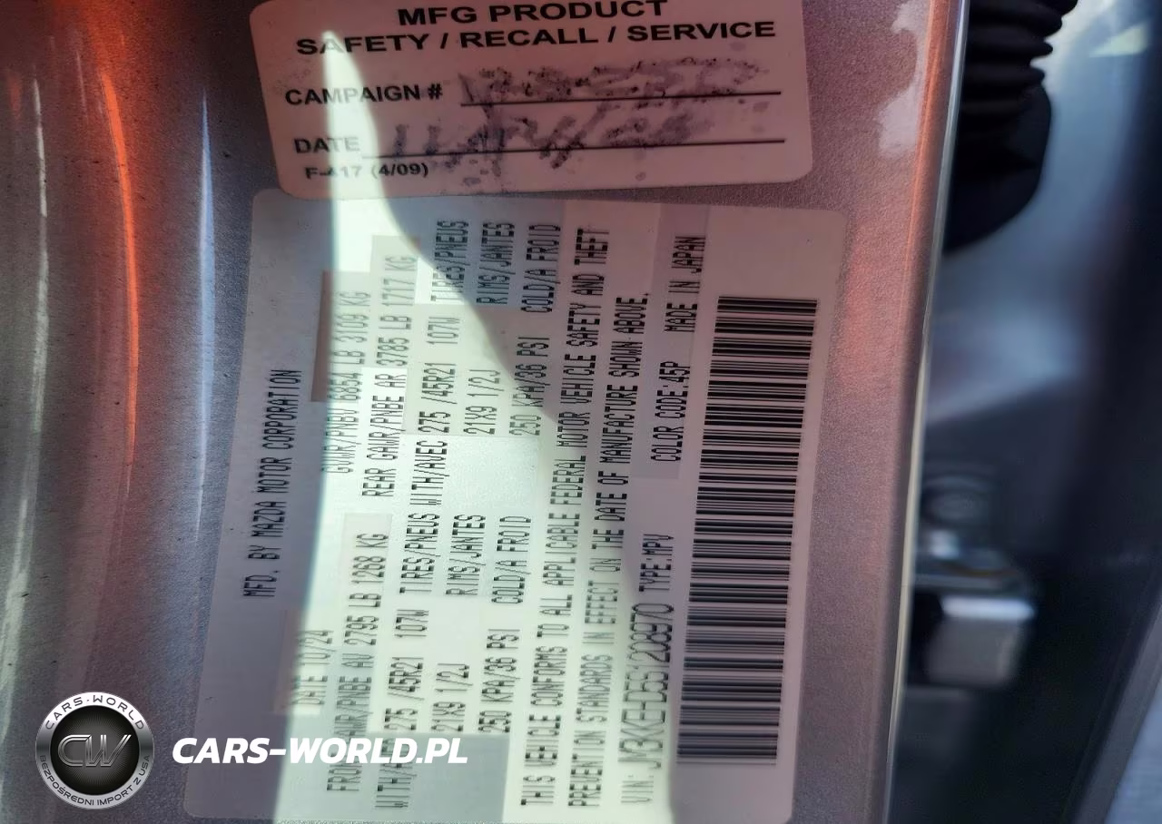 2025 Mazda Cx-90 Premium Plus VIN:JM3KKEHD5S1208970 - 12