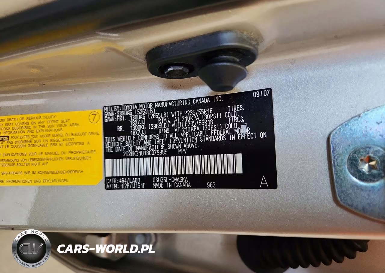 2008 Lexus Rx 350 VIN:2T2HK31U18C079885 - 13