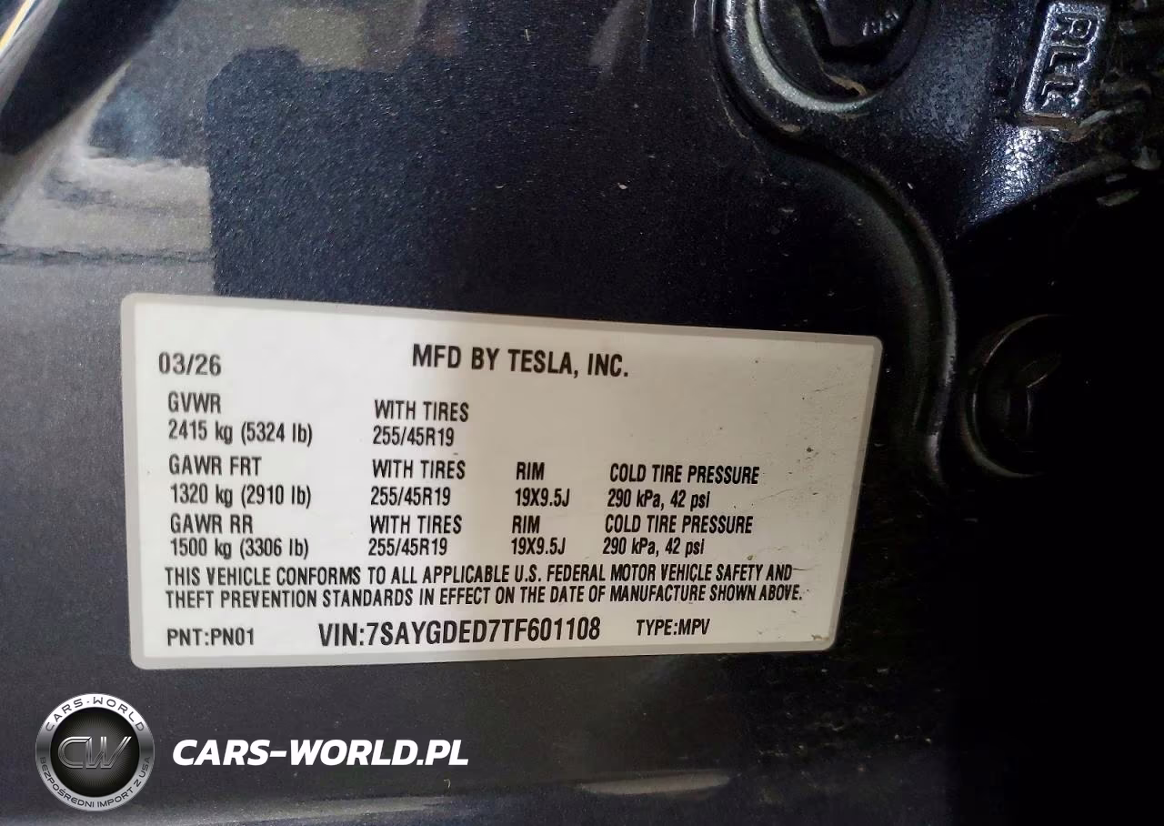 2026 Tesla Model Y VIN:7SAYGDED7TF601108 - 14
