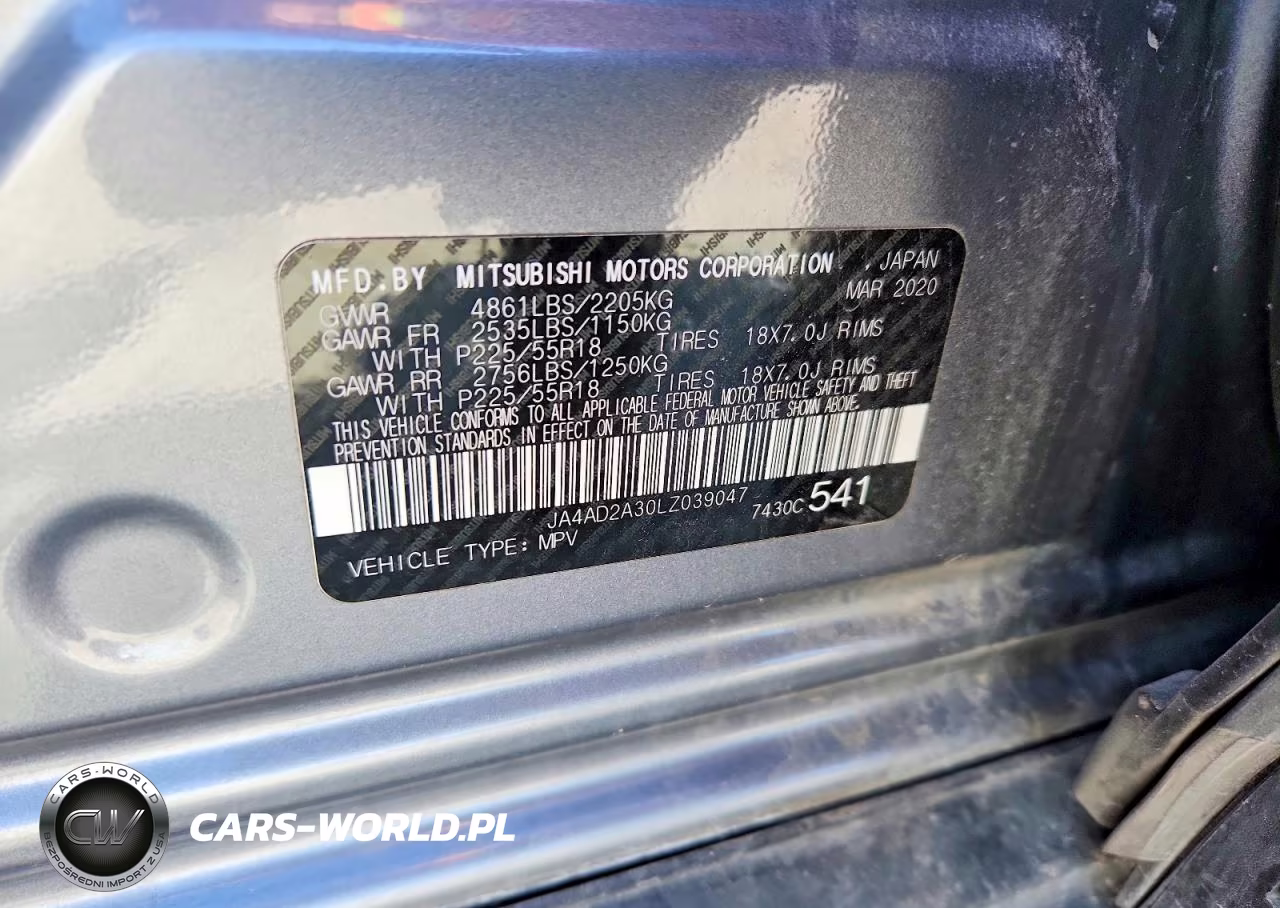 2020 Mitsubishi Outlander Es VIN:JA4AD2A30LZ039047 - 12