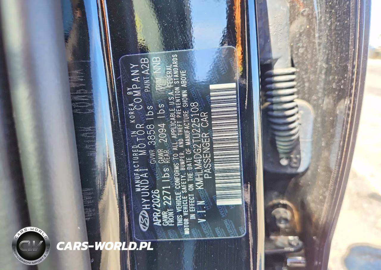 2026 Hyundai Elantra Sel Sport VIN:KMHLM4DG2TU225108 - 12