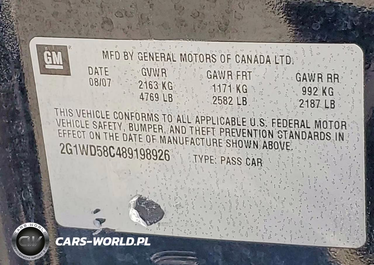 2008 Chevrolet Impala VIN:2G1WD58C489198926 - 12