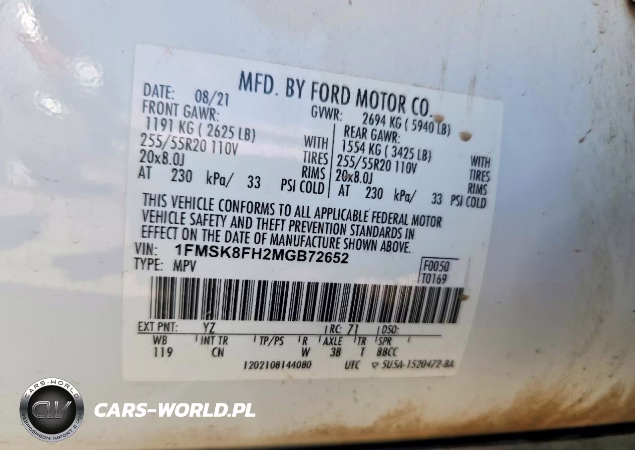 2021 Ford Explorer Limited VIN:1FMSK8FH2MGB72652 - 13